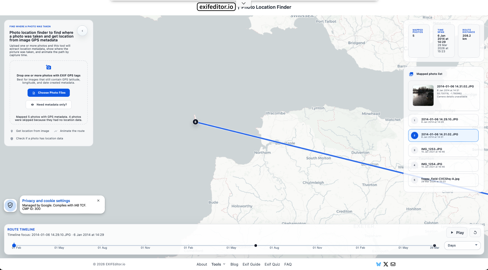 Photo Location Finder: Find Where a Photo Was Taken With EXIF GPS